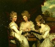 Sir Joshua Reynolds the ladies waldegrave oil painting